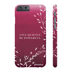 Ruby Red Quietly Powerful Cell Phone Cover