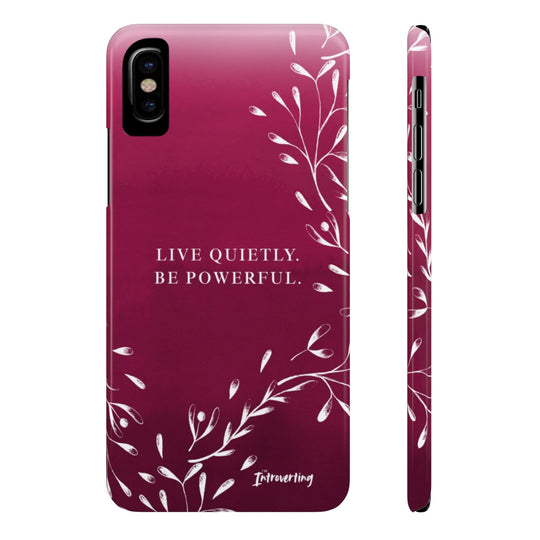 Ruby Red Quietly Powerful Cell Phone Cover