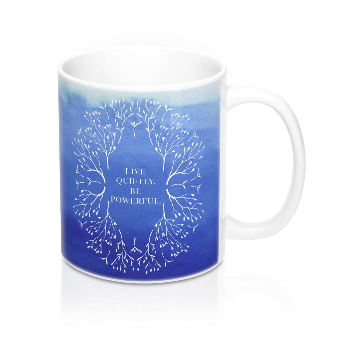 Sapphire Blue Quietly Powerful Mug