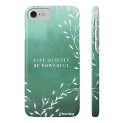 Emerald Green Quietly Powerful Cell Phone Cover