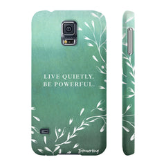 Emerald Green Quietly Powerful Cell Phone Cover