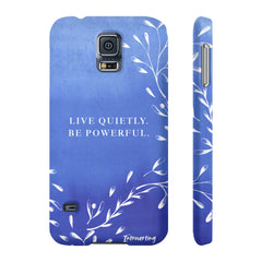 Sapphire Blue Quietly Powerful Cell Phone Cover