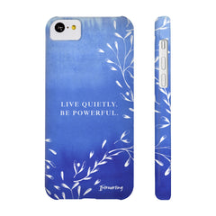 Sapphire Blue Quietly Powerful Cell Phone Cover