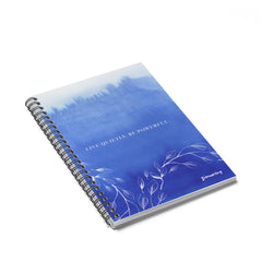 Sapphire Blue Quietly Powerful Spiral Notebook